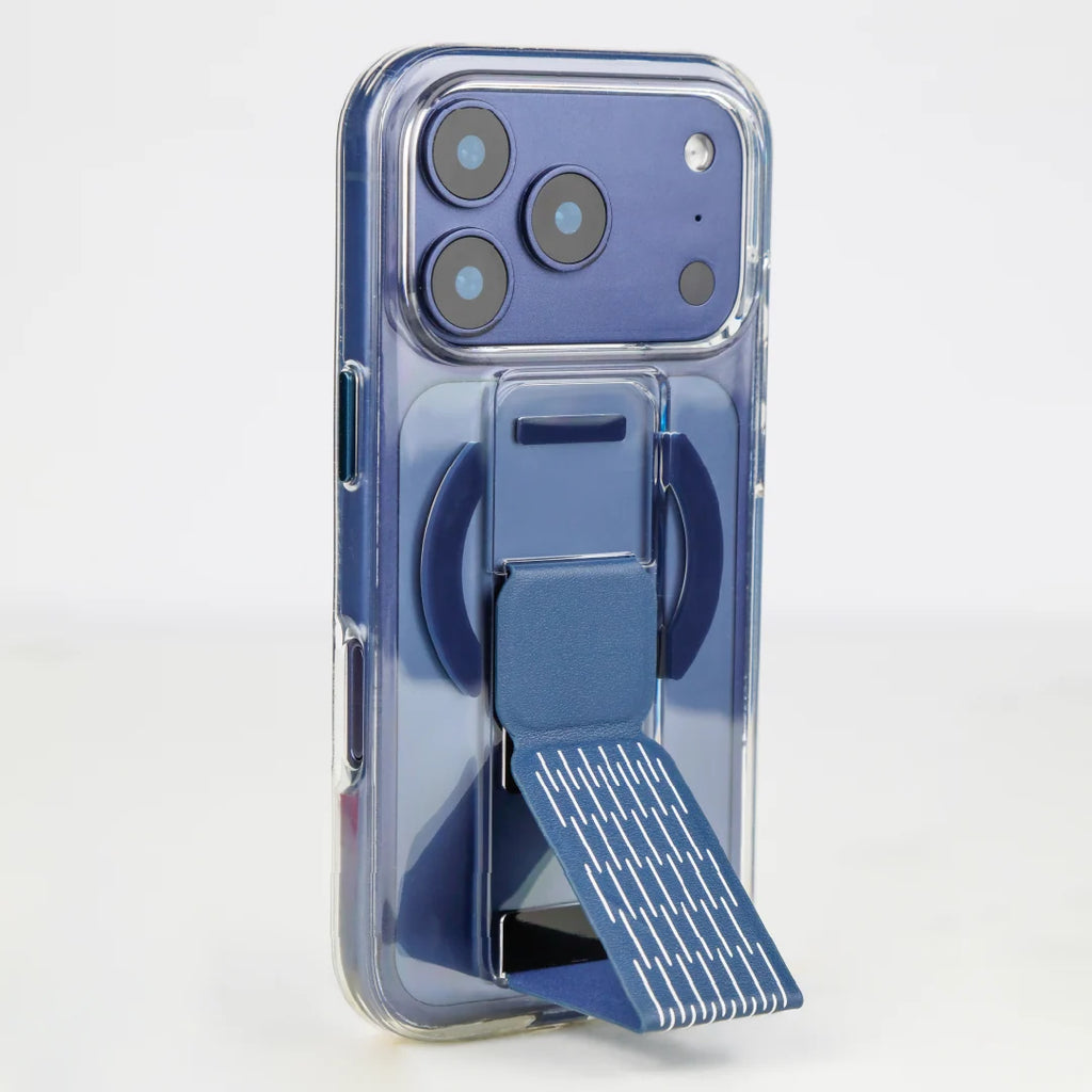 LZEL Clearmag Kickstand Clear Strap Magsafe With Enhanced Edge Protection Case For iPhone 17 Pro Max
