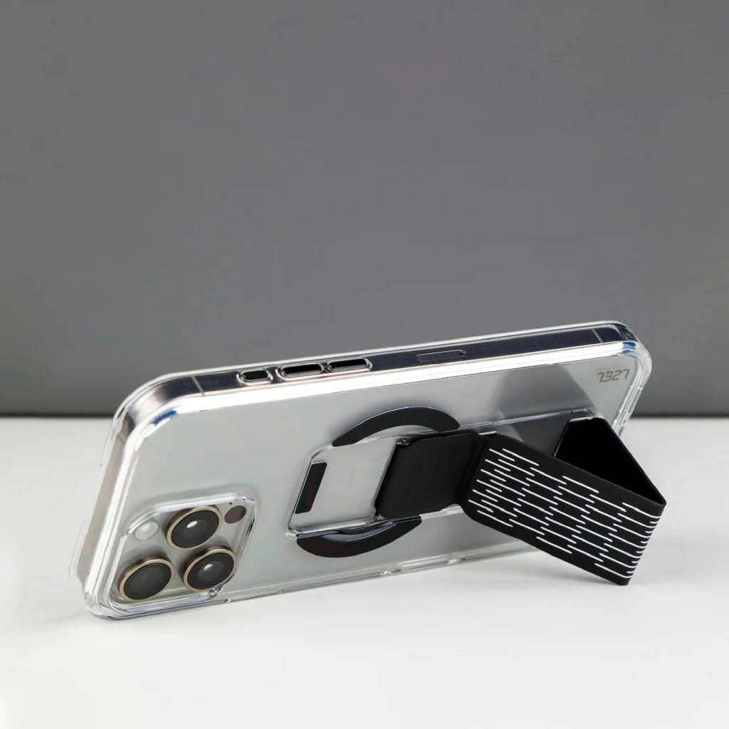 LZEL Clearmag Kickstand Clear Strap Magsafe With Enhanced Edge Protection Case For iPhone 16 Pro Max