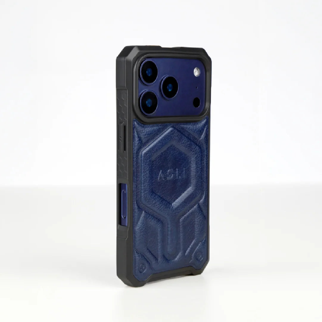 ASLI Leather Hybrid Premium Leather Case With Drop Protection And Heat Dissipation Case For 17 Pro
