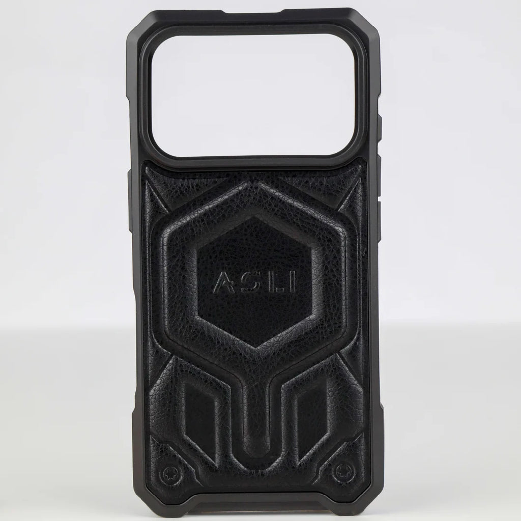 ASLI Leather Hybrid Premium Leather Case With Drop Protection And Heat Dissipation Case For 17 Pro