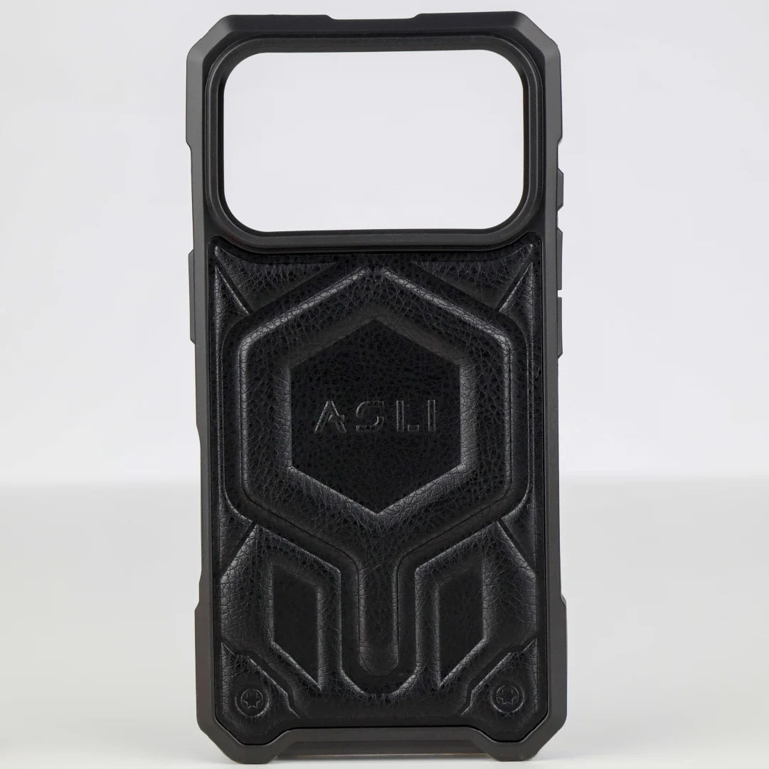 ASLI Leather Hybrid Premium Leather Case With Drop Protection And Heat Dissipation Case For 17 Pro
