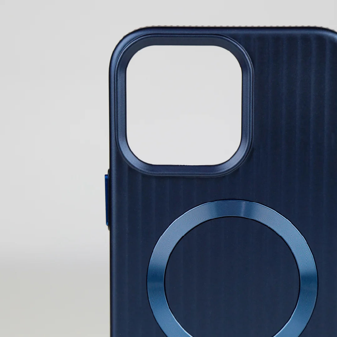 ASLI Corrugared Ridge Premium Metalic Case With Enhanced Camera Protection Case For iPhone 16 Pro Max