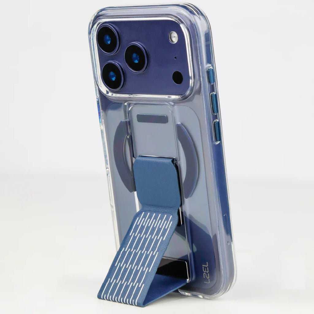 LZEL Clearmag Kickstand Clear Strap Magsafe With Enhanced Edge Protection Case For iPhone 17 Pro Max