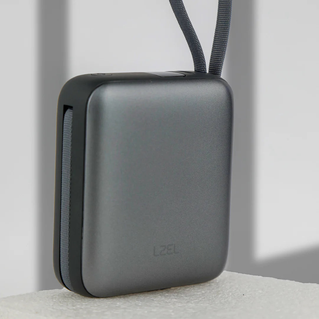 LZEL Neurode Sync Mini 10000Mah  Pd3.0 & Qc 3.0 | 22.5W | Built-In Type-C & Lighting Power Bank