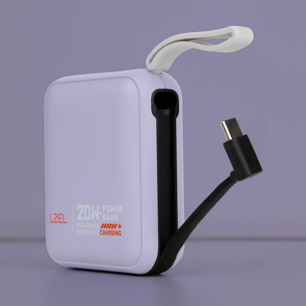 LZEL ZenoFlex Charge Mini 10000mAh PD Power Bank â€“ 20W Output / 18W Input