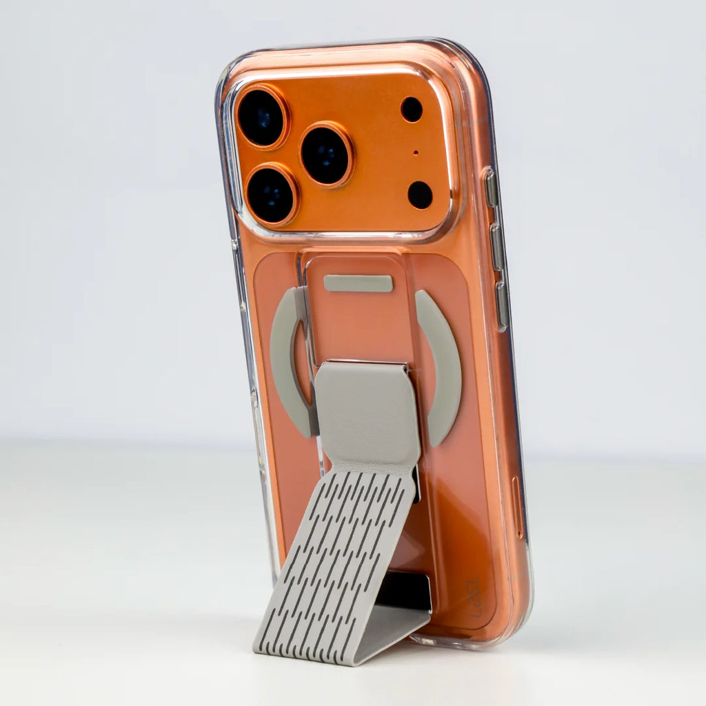 LZEL Clearmag Kickstand Clear Strap Magsafe With Enhanced Edge Protection Case For iPhone 17 Pro