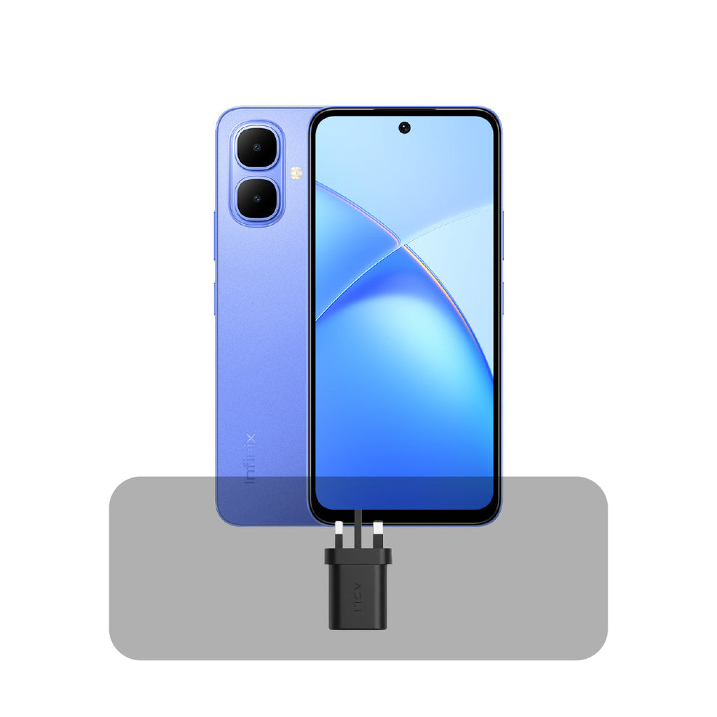 Infinix Smart 10 – 6.67" LCD, 64GB Storage, 3GB RAM, 5000mAh Battery + Bundle Offer | Blue
