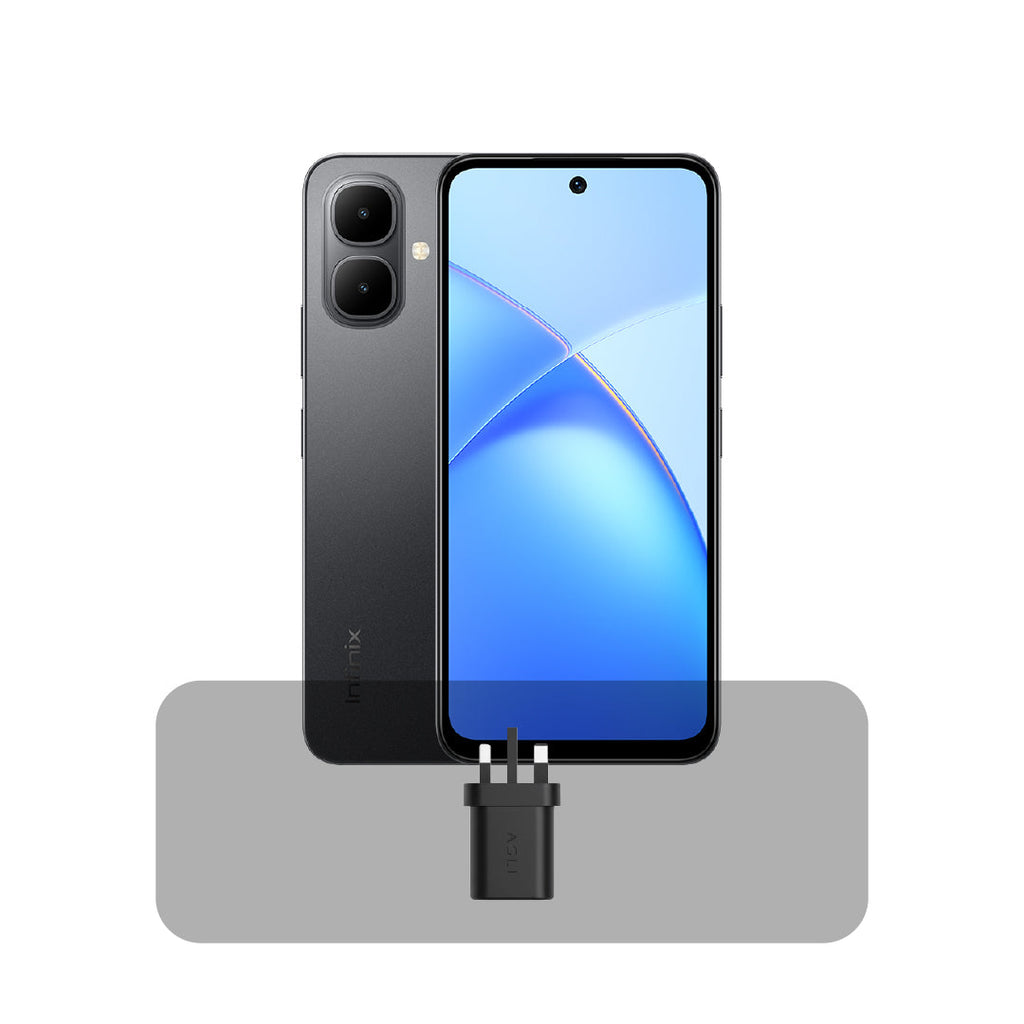 Infinix Smart 10 – 6.67" LCD, 64GB Storage, 3GB RAM, 5000mAh Battery + Bundle Offer | Black