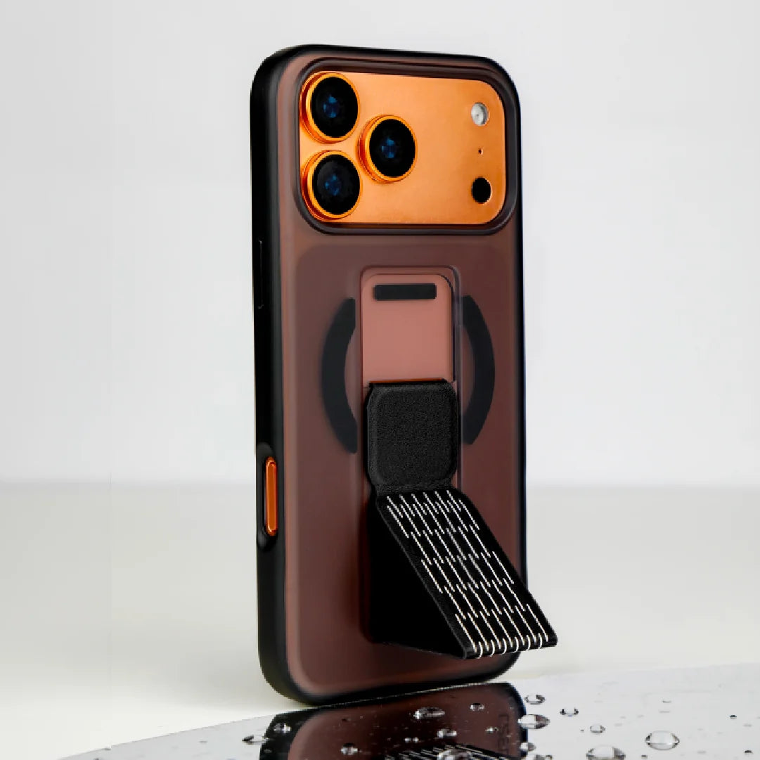 LZEL Mattemag Kickstand Matte Strap Magsafe Case With Enhanced Edge Protection Case For iPhone 17 Pro
