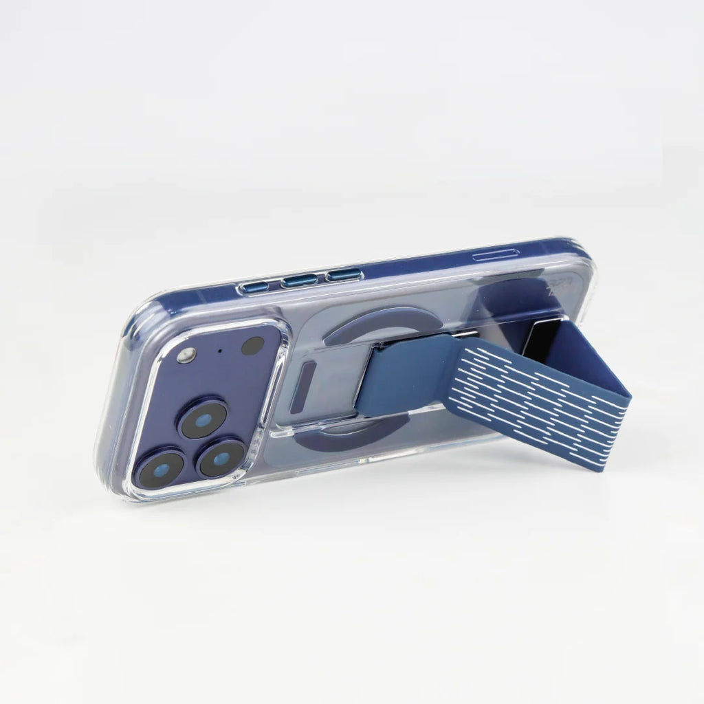 LZEL Clearmag Kickstand Clear Strap Magsafe With Enhanced Edge Protection Case For iPhone 17 Pro