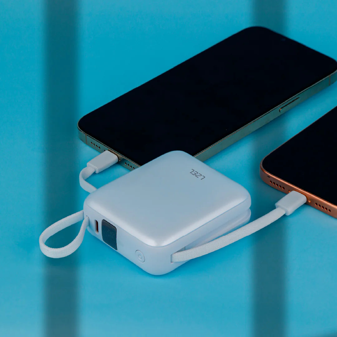 LZEL Neurode Sync Mini 10000Mah  Pd3.0 & Qc 3.0 | 22.5W | Built-In Type-C & Lighting Power Bank