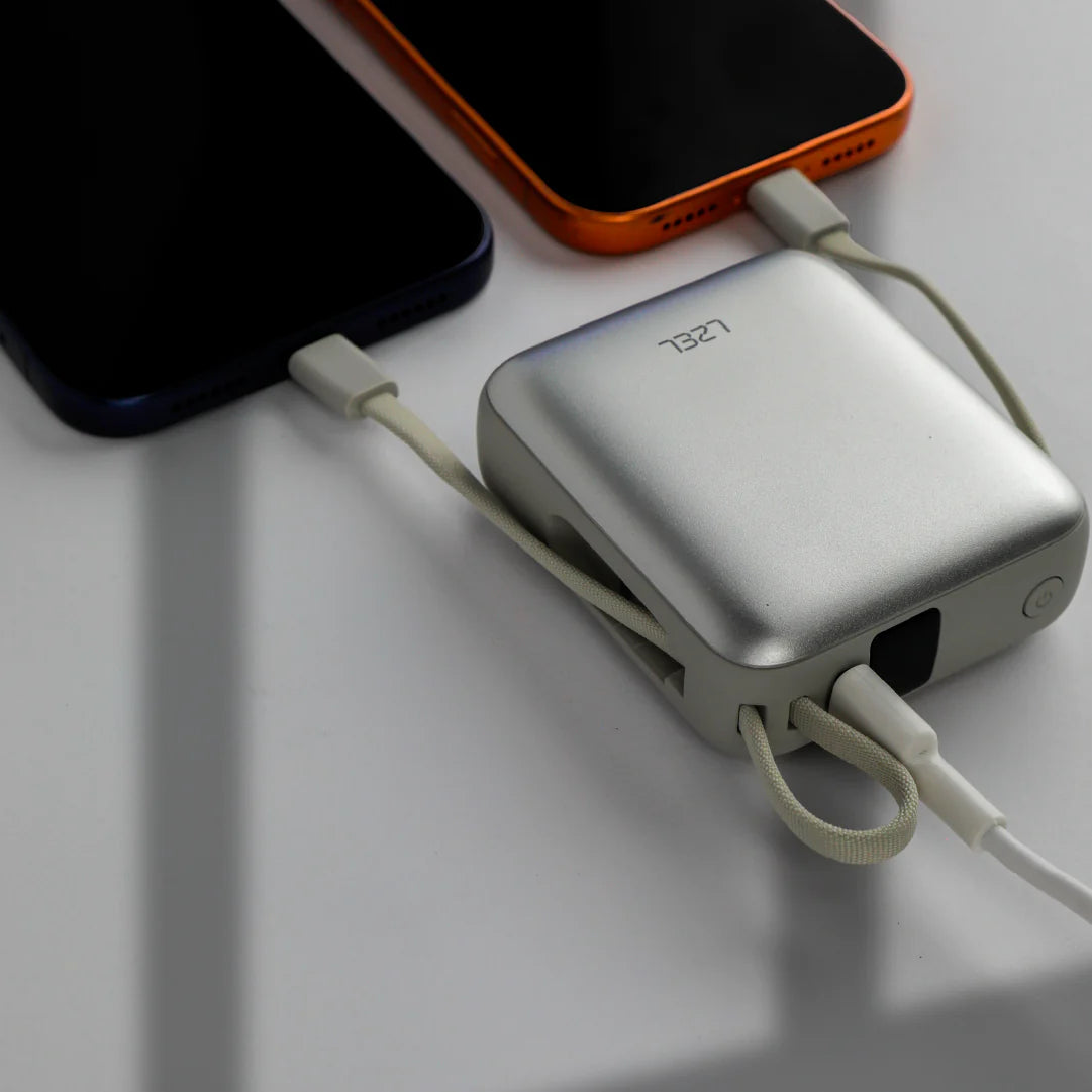 LZEL Neurode Sync Mini 10000Mah  Pd3.0 & Qc 3.0 | 22.5W | Built-In Type-C & Lighting Power Bank