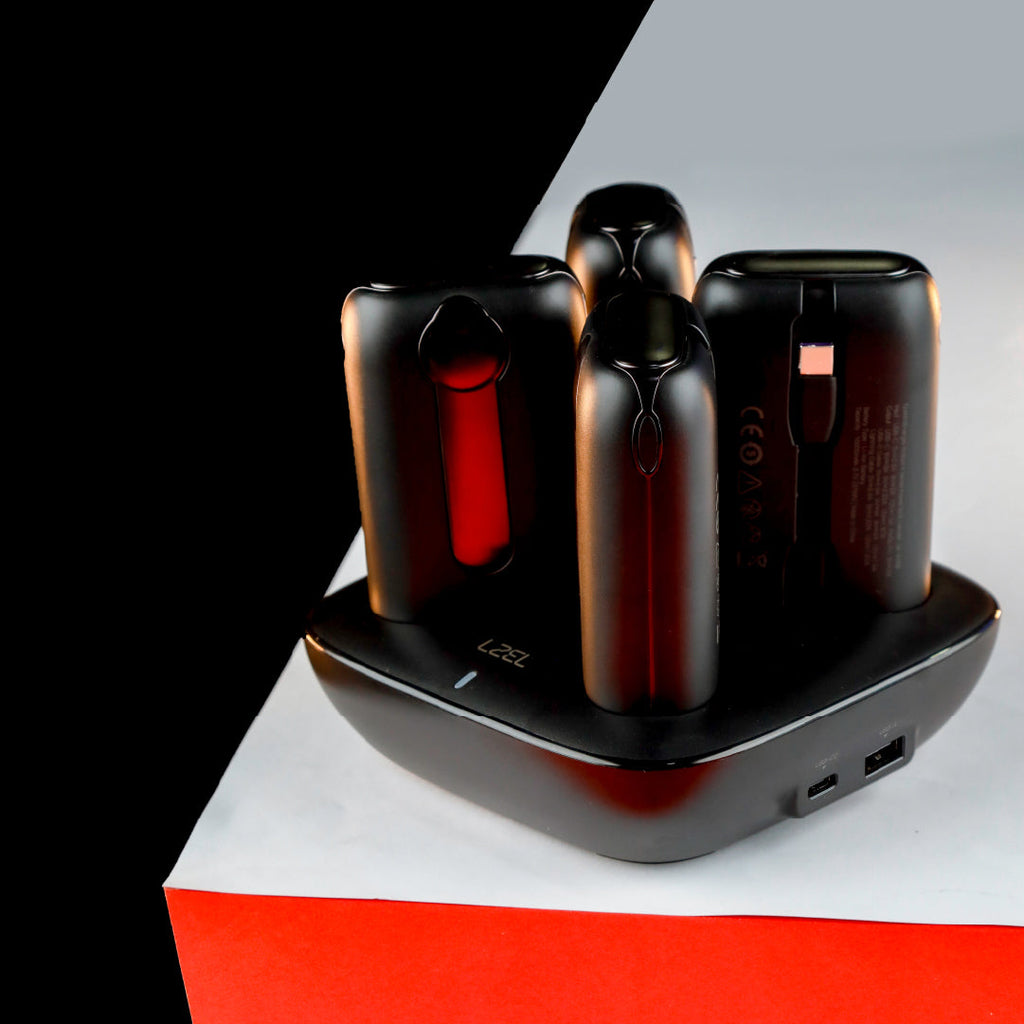 LZEL Quadra Energia X Station 10000mAh Charging Station Built In Cable Lightning And Type-C