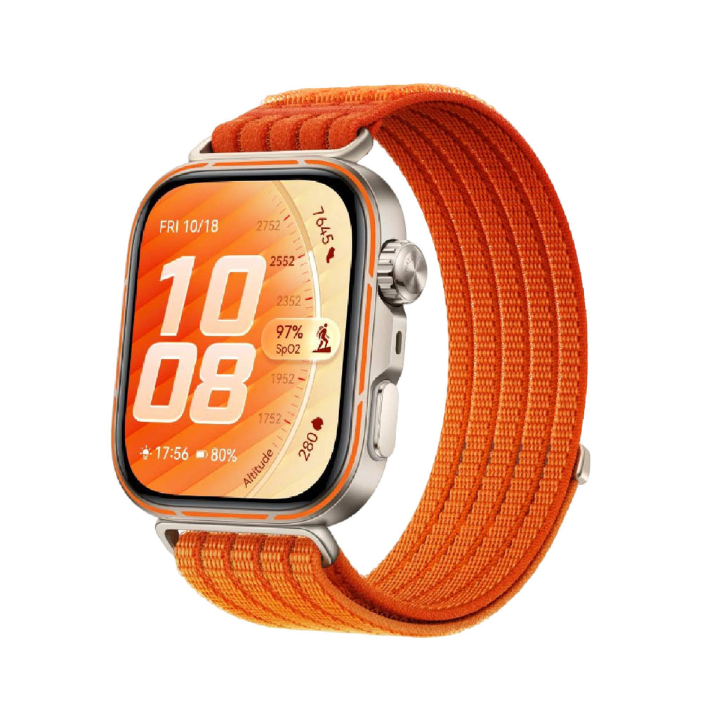 HUAWEI Watch Fit 5 Pro | Gradient Orange Nylon Strap