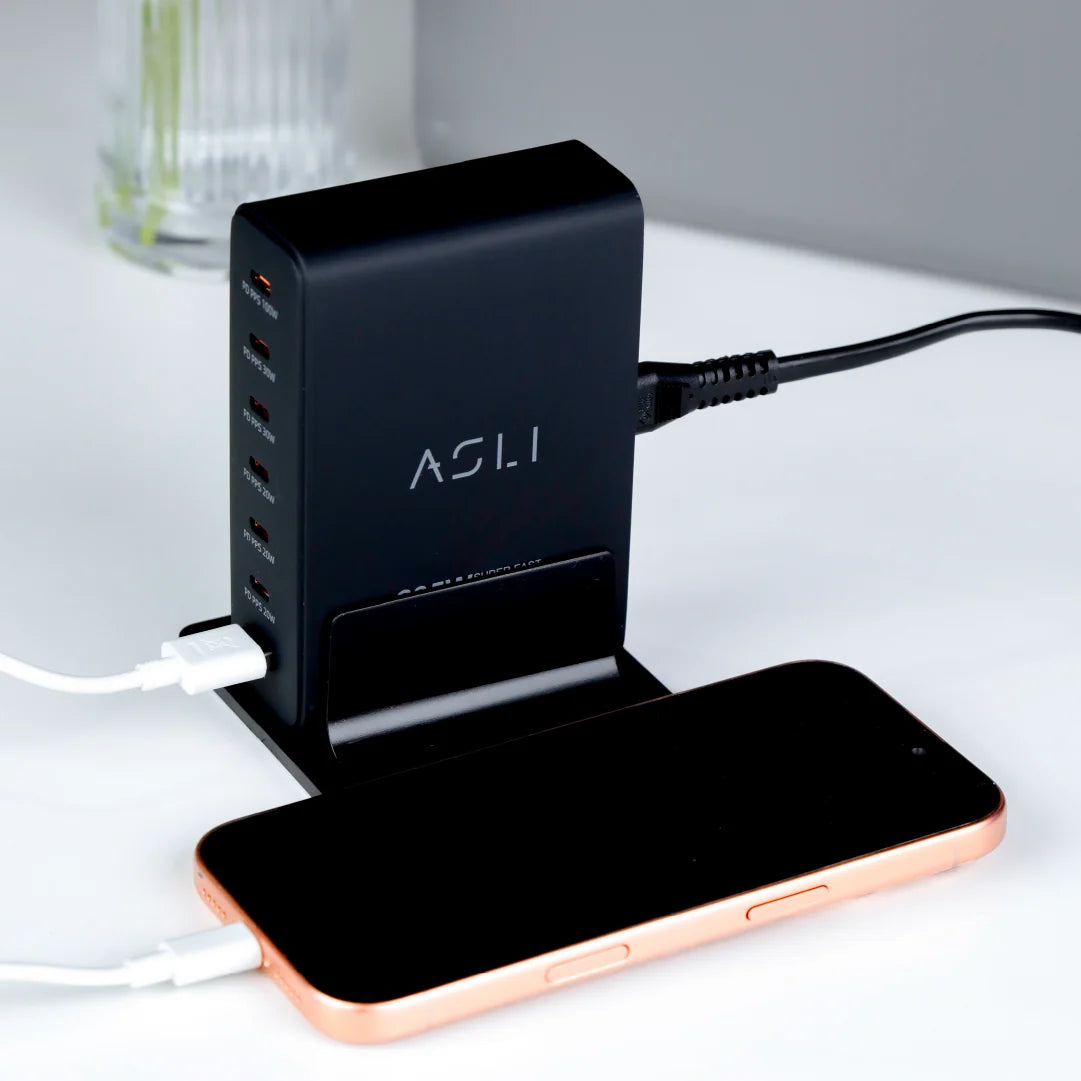 Asli Global Turboxis Series 235W Gan-7-Port Fast Charging Station With Power Delivery & PPS