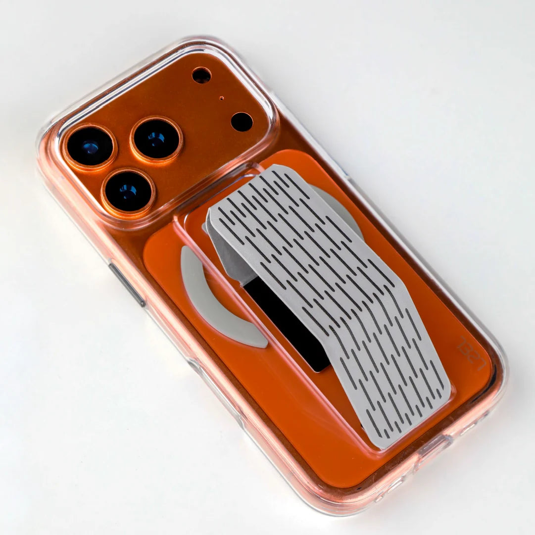 LZEL Clearmag Kickstand Clear Strap Magsafe With Enhanced Edge Protection Case For iPhone 17 Pro
