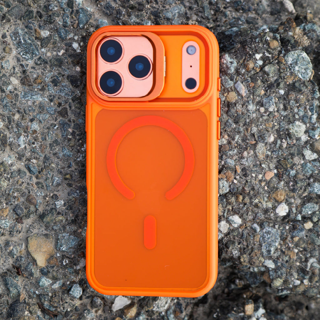 LZEL Magcamstand Soft Oil-coating Case With Adjutable Camera Stand Case For IPhone  17 Pro Max
