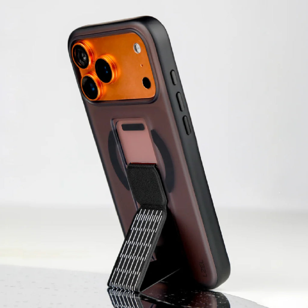 LZEL Mattemag Kickstand Matte Strap Magsafe Case With Enhanced Edge Protection Case For iPhone 17 Pro Max
