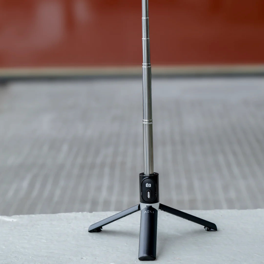 Asli Global Selfynix One Selfie Stick Extendable up to 108cm with Wireless Remote & Tripod Stand