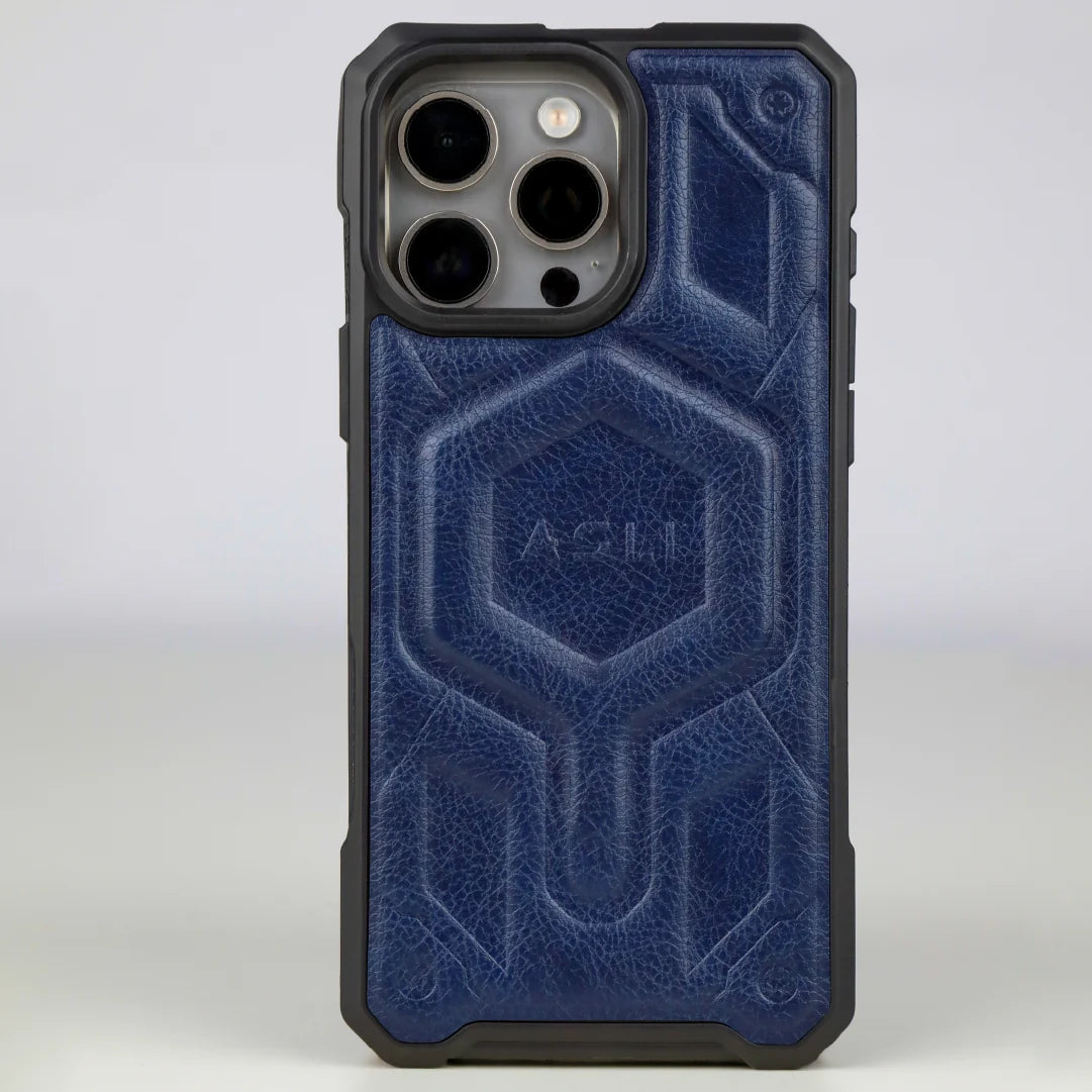 ASLI Leather Hybrid Premium Leather Case With Drop Protection And Heat Dissipation Case For 16 Pro Max