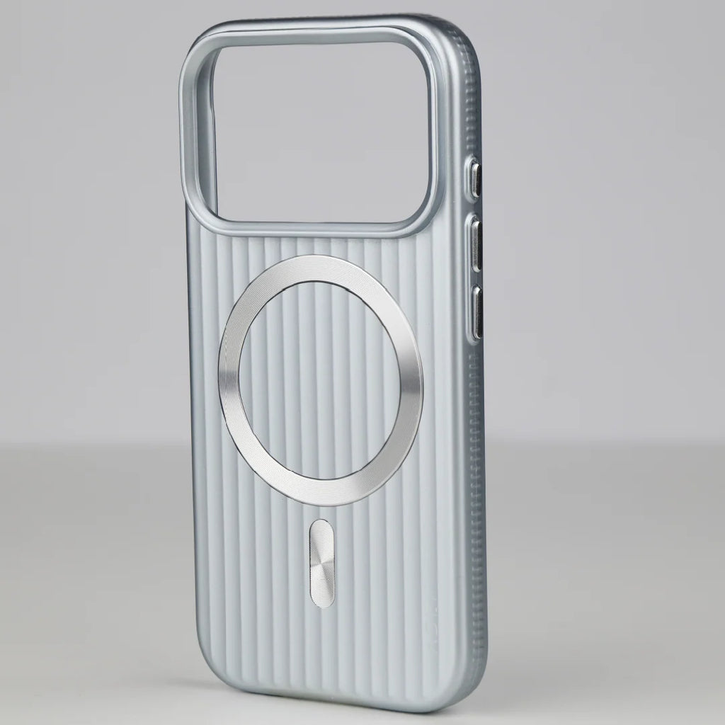 ASLI Corrugared Ridge Premium Metalic Case With Enhanced Camera Protection Case For iPhone 17 Pro Max