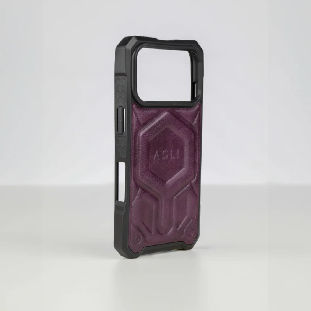 ASLI Leather Hybrid Premium Leather Case With Drop Protection And Heat Dissipation Case For 17 Pro