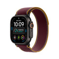 Apple Watch Ultra 4 GPS + Cellular 49mm Black Titanium with Burgundy Trail Loop | M/L