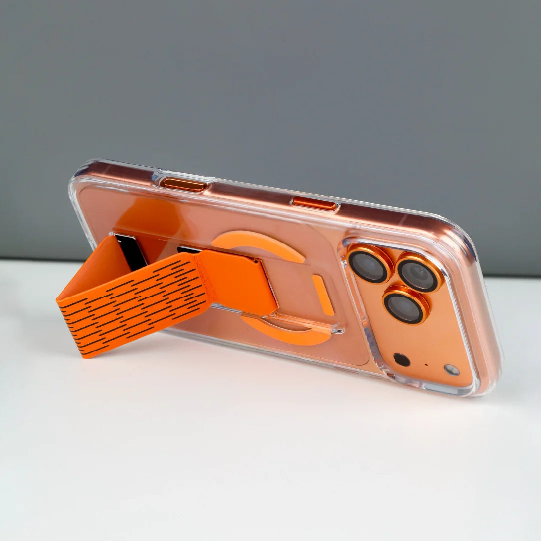 LZEL Mattemag Kickstand Matte Strap Magsafe Case With Enhanced Edge Protection Case For iPhone 17 Pro Max
