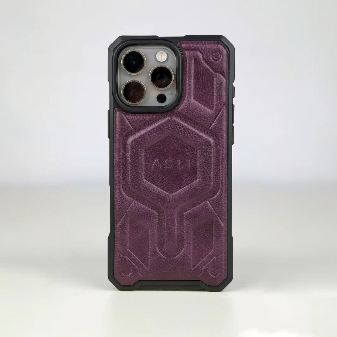 ASLI Leather Hybrid Premium Leather Case With Drop Protection And Heat Dissipation Case For 16 Pro Max
