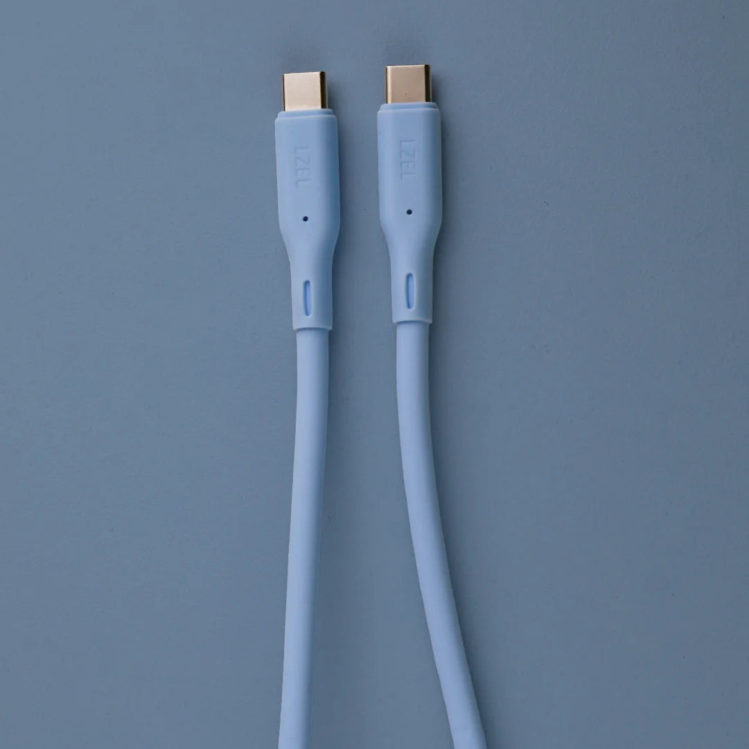 LZEL Celeris Silox CXL Soft Silicone USB-C to USB-C Cable, 480Mbps, 240W Max, 2m