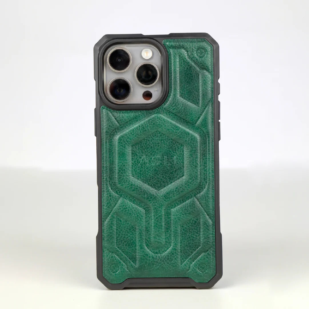 ASLI Leather Hybrid Premium Leather Case With Drop Protection And Heat Dissipation Case For 16 Pro