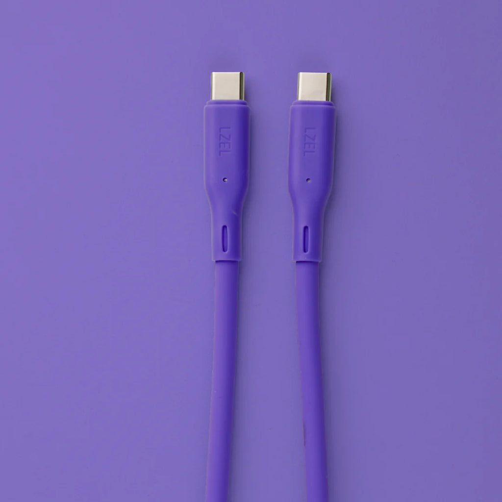 LZEL Celeris Silox CXL Soft Silicone USB-C to USB-C Cable, 480Mbps, 240W Max, 2m