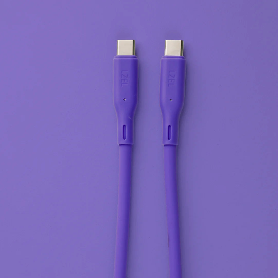 LZEL Celeris Silox CXL Soft Silicone USB-C to USB-C Cable, 480Mbps, 240W Max, 2m
