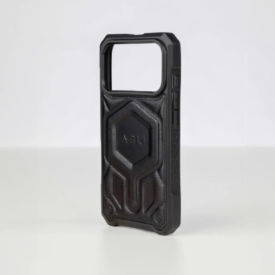ASLI Leather Hybrid Premium Leather Case With Drop Protection And Heat Dissipation Case For 17 Pro