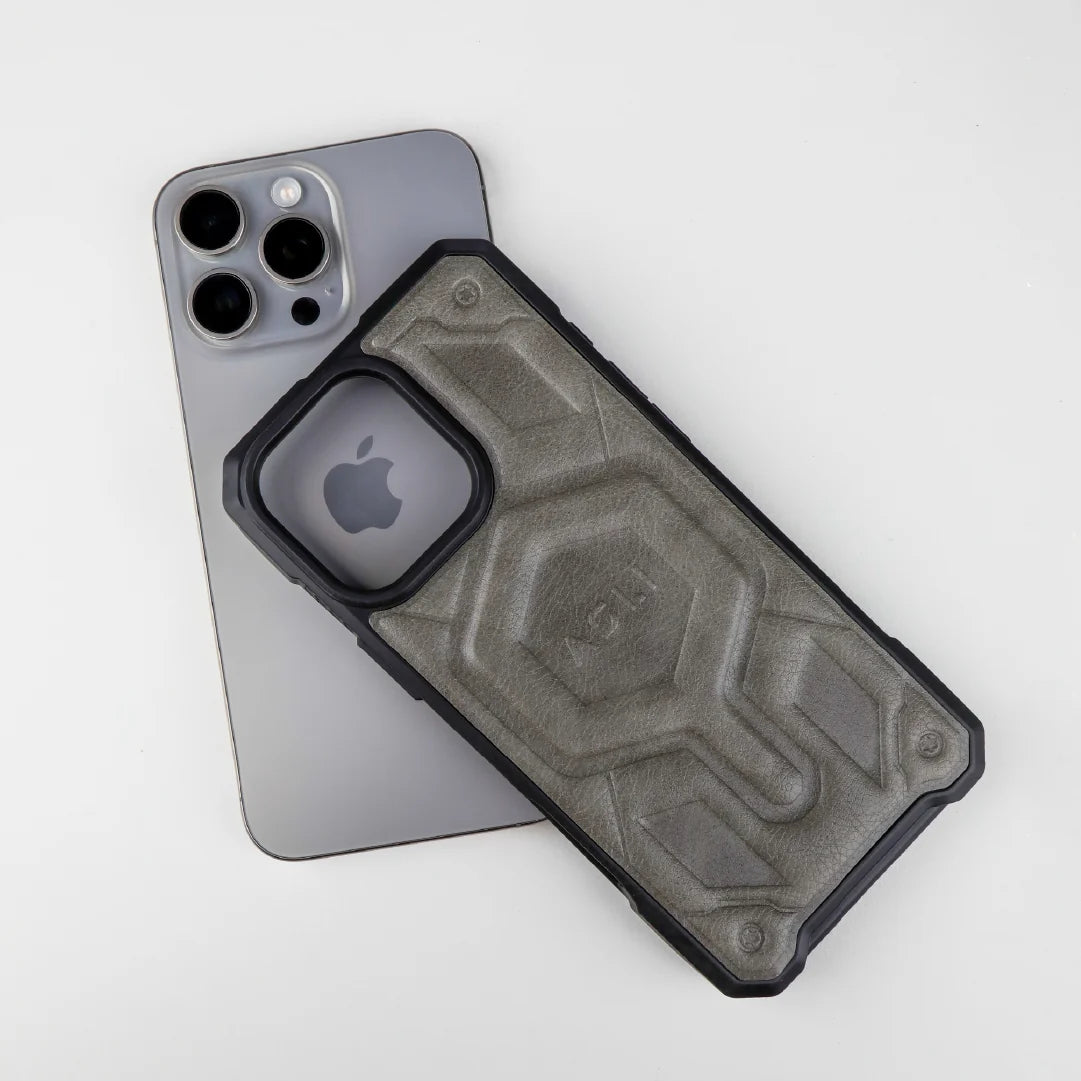 ASLI Leather Hybrid Premium Leather Case With Drop Protection And Heat Dissipation Case For 16 Pro Max
