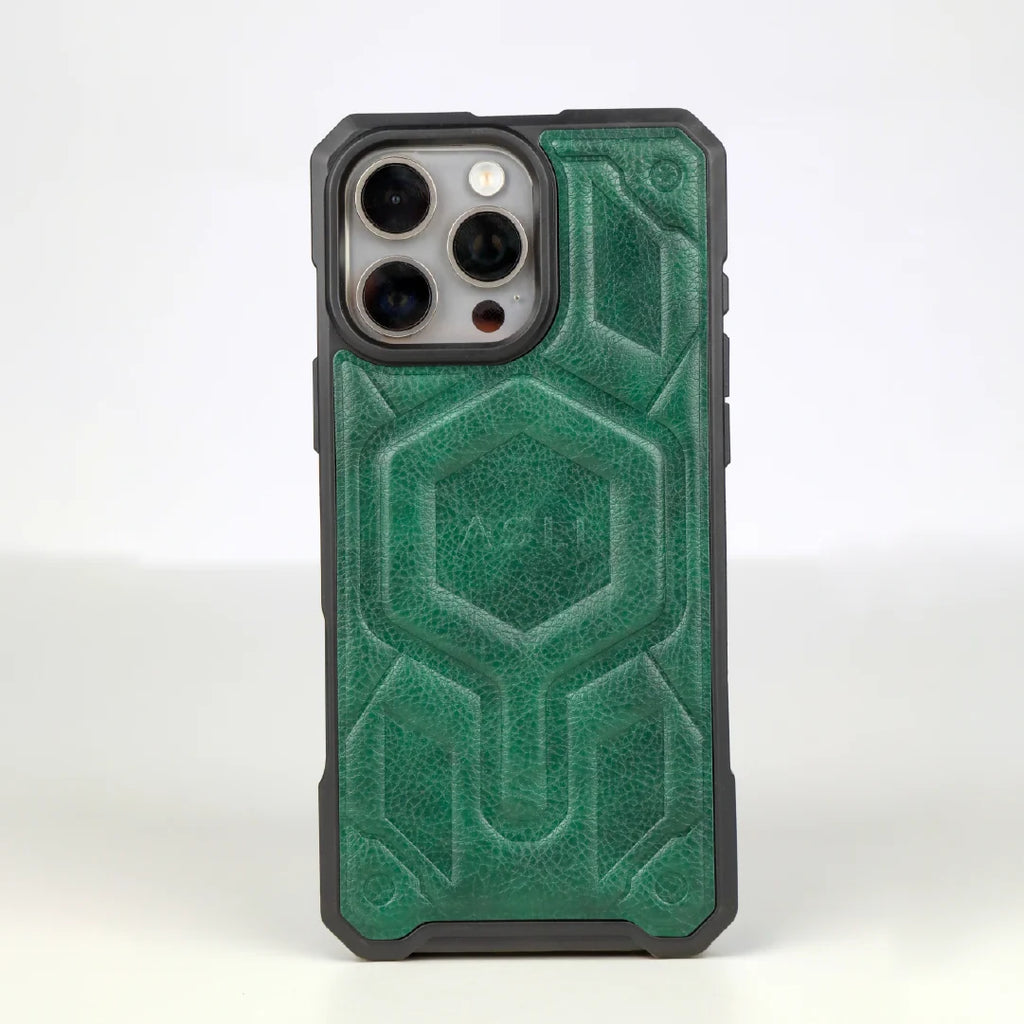 ASLI Leather Hybrid Premium Leather Case With Drop Protection And Heat Dissipation Case For 16 Pro Max