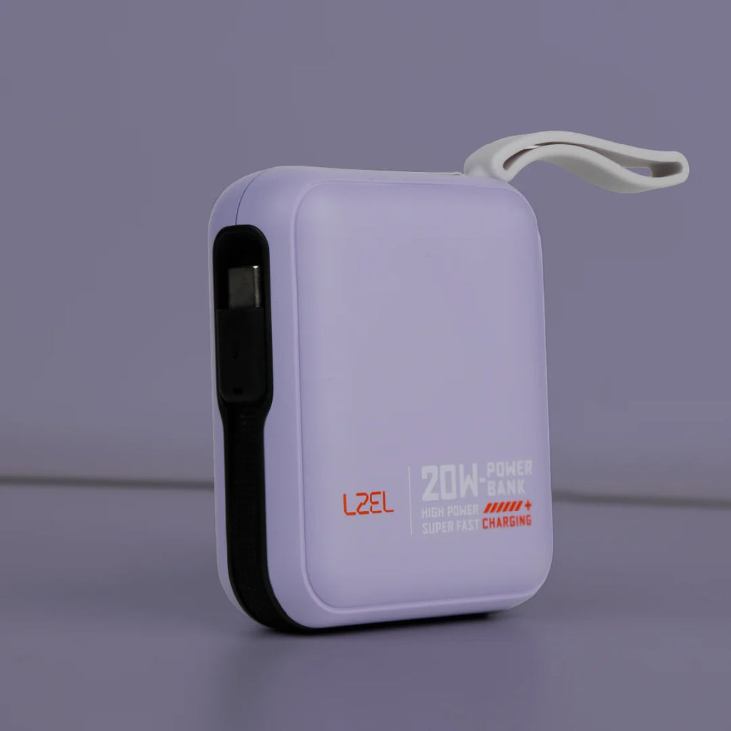 LZEL ZenoFlex Charge Mini 10000mAh PD Power Bank â€“ 20W Output / 18W Input