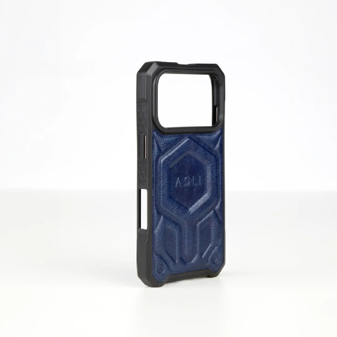 ASLI Leather Hybrid Premium Leather Case With Drop Protection And Heat Dissipation Case For 17 Pro Max