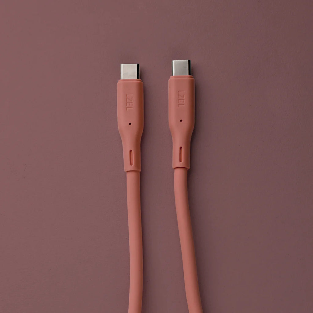 LZEL Celeris Silox CXL Soft Silicone USB-C to USB-C Cable, 480Mbps, 240W Max, 2m