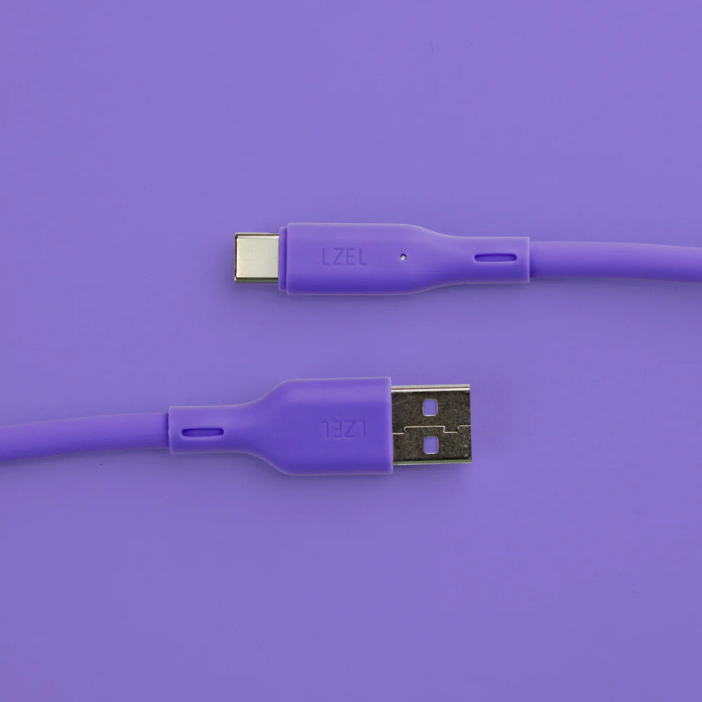 LZEL Celeris Silox CXL Soft Silicone USB-A to USB-C Cable, 480Mbps, 15W Max, 2m