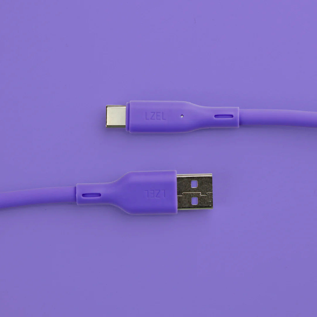 LZEL Celeris Silox CXL Soft Silicone USB-A to USB-C Cable, 480Mbps, 15W Max, 2m