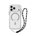 Asli Global LanyardMag MagSafe Case for iPhone 17 Pro Max â€“ Built-In Lanyard | Clear/Gray