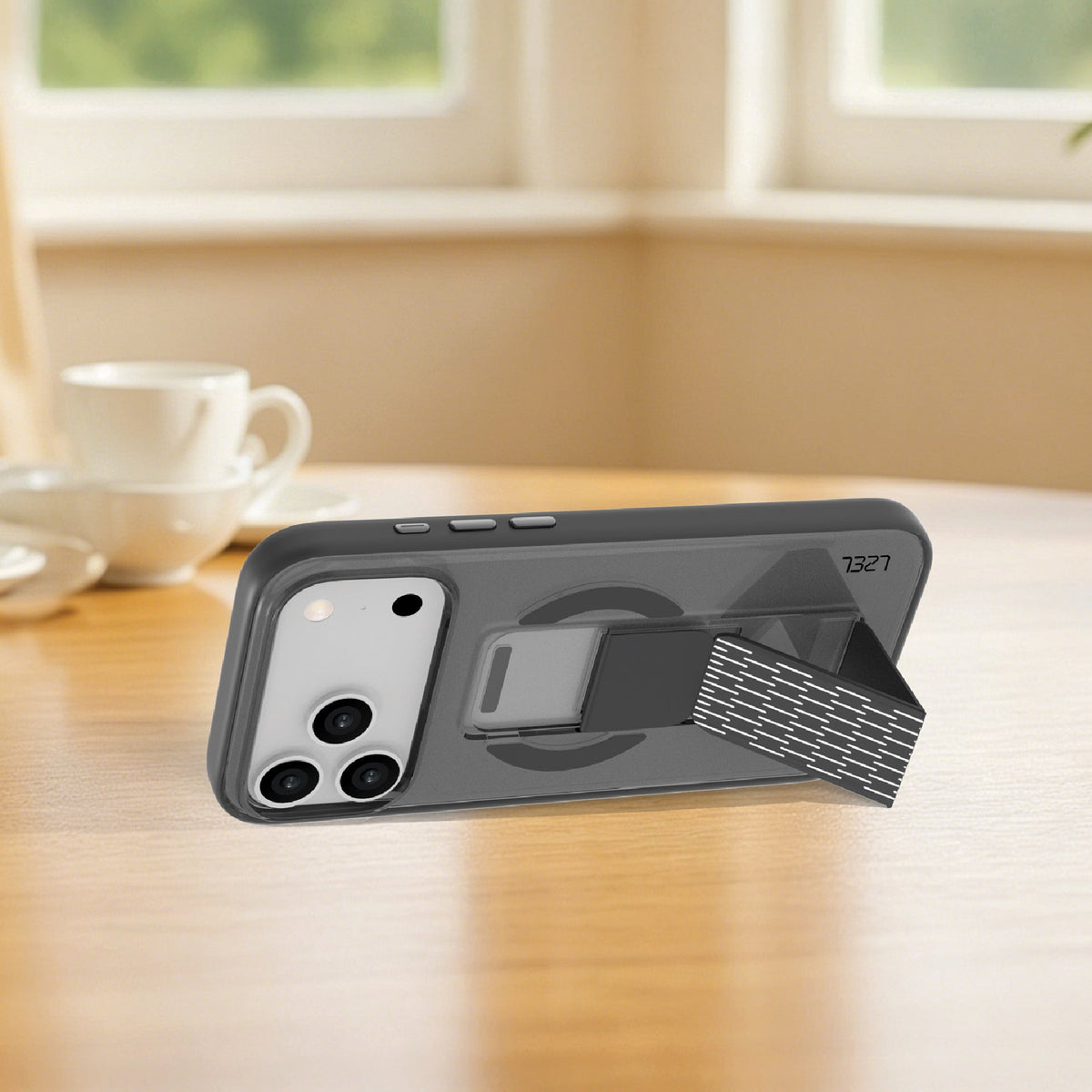 LZEL Mattemag Kickstand Matte Strap Magsafe Case With Enhanced Edge Protection Case For iPhone 17 Pro