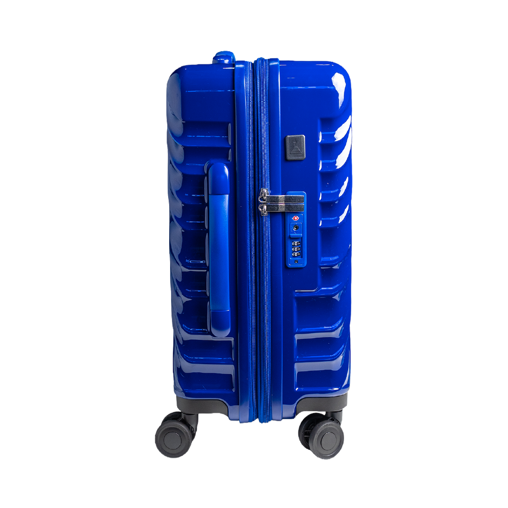 90 Percent 4 Wheels 20 Inch Suitcase | Dark Blue