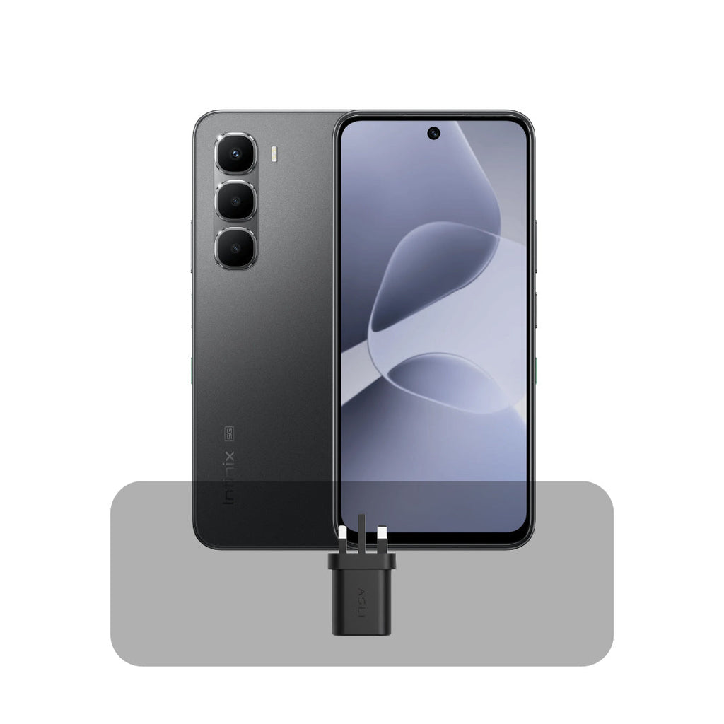 Infinix Hot 60i 4G – 128GB / 4+4GB RAM - Battery 5160mAh + Bundle Offer | Black