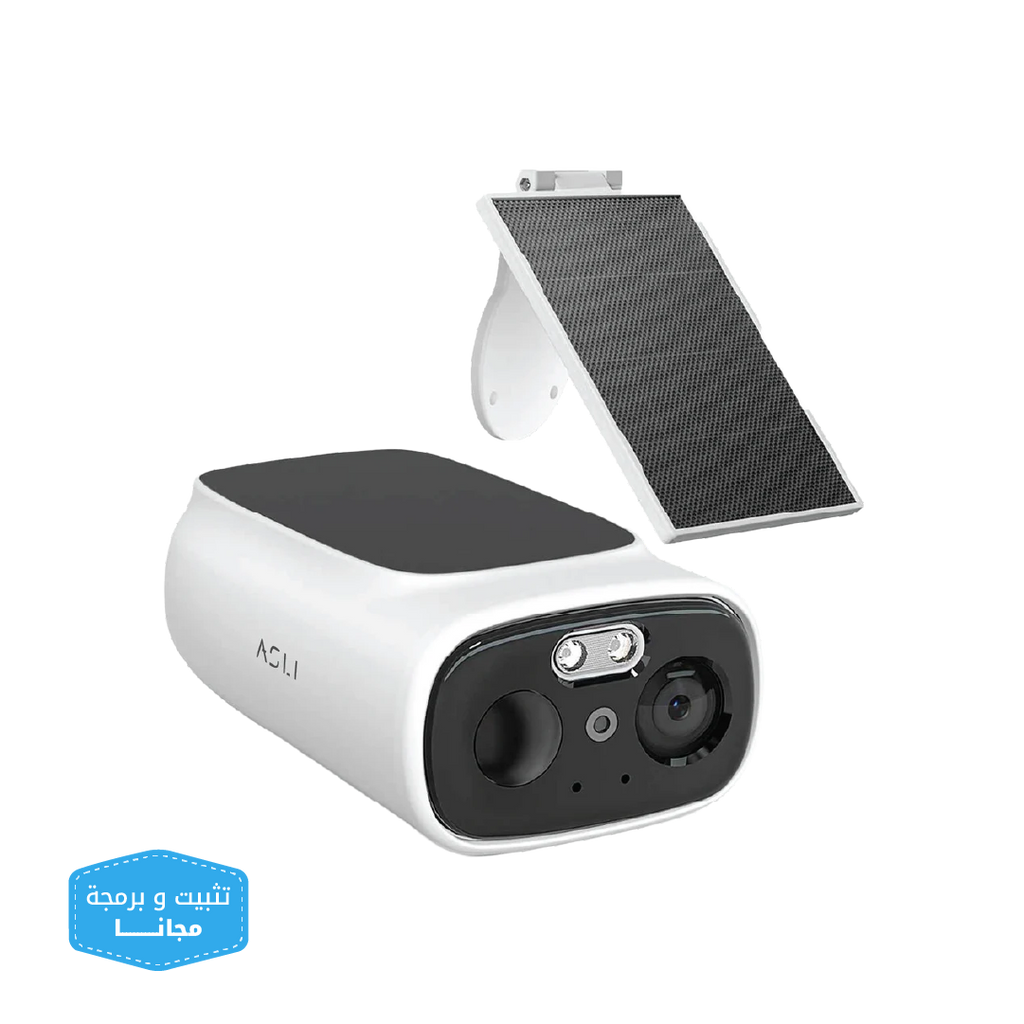 Asli Global EVOCAM  The Solar-Powered Security Camera That Never Dies | 7500mAh Battery  Solar â¢ 10m Night Vision â¢ IP65 Weatherproof