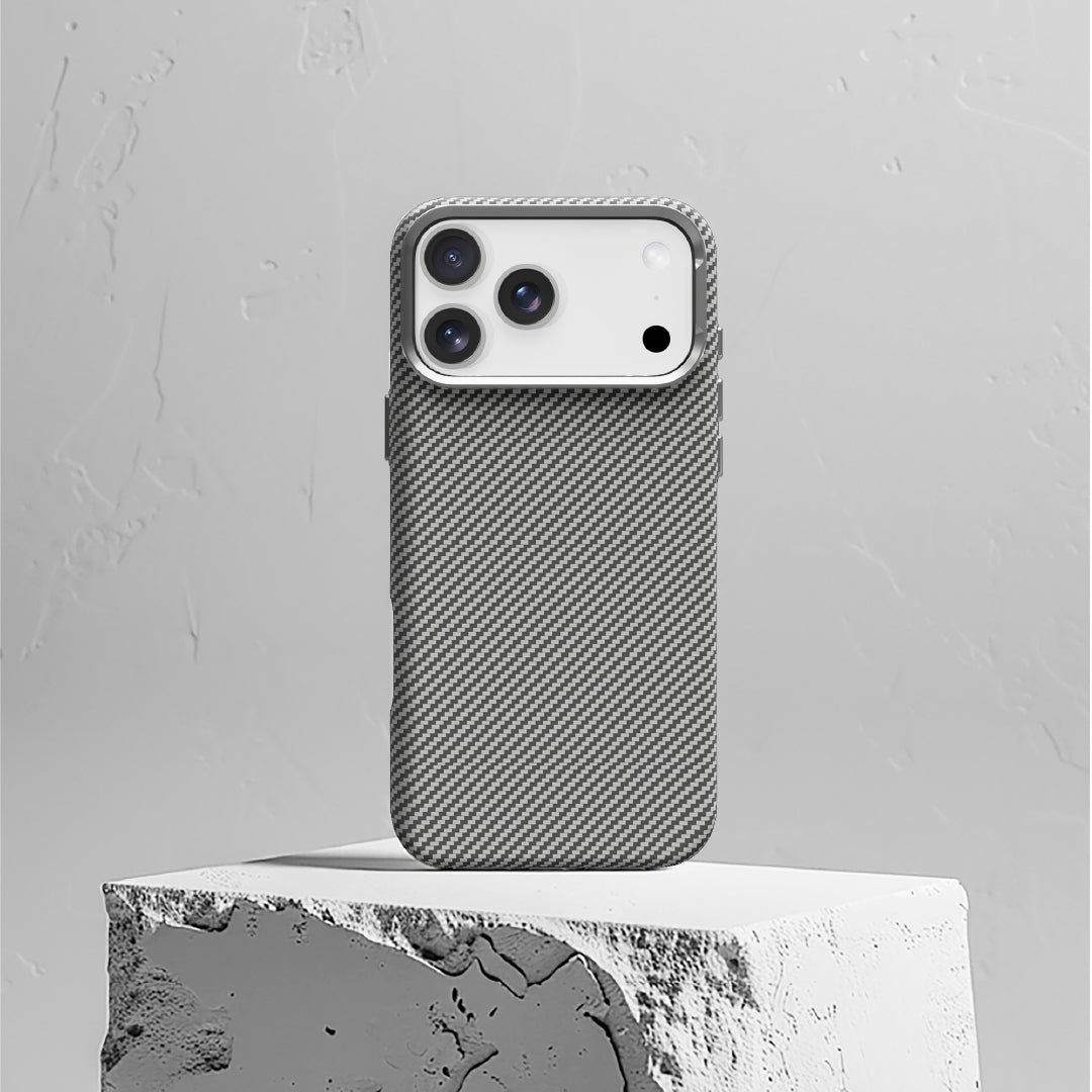 LZEL Magcarbon 3Dgrip Case For Iphone 17 Pro Max | Gray