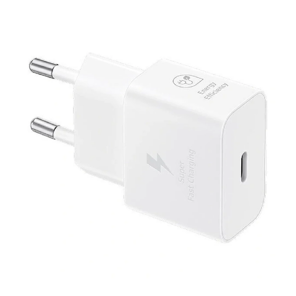 Samsung wall charger 25W Fast Charge + USB-C / USB-C cable | White