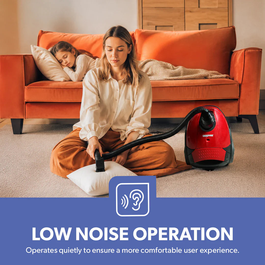 Geepas Vacuum Cleaner â?? 2200W, 1.5L, Low Noise, Dust Indicator, Compact
