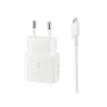 Samsung wall charger 25W Fast Charge + USB-C / USB-C cable | White